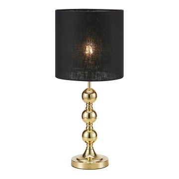 Markslöjd 108574 - Pöytävalaisin OCTO 1xE27/40W/230V musta/kulta