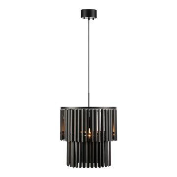 Markslöjd 108581 - Kattokruunu johdossa VIENTO 1xE27/40W/230V musta