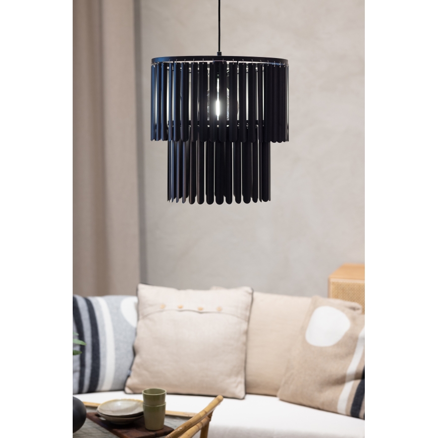 Markslöjd 108581 - Kattokruunu johdossa VIENTO 1xE27/40W/230V musta