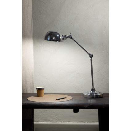 Markslöjd 108583 - Pöytävalaisin PORTLAND 1xE27/40W/230V kiiltävä kromi