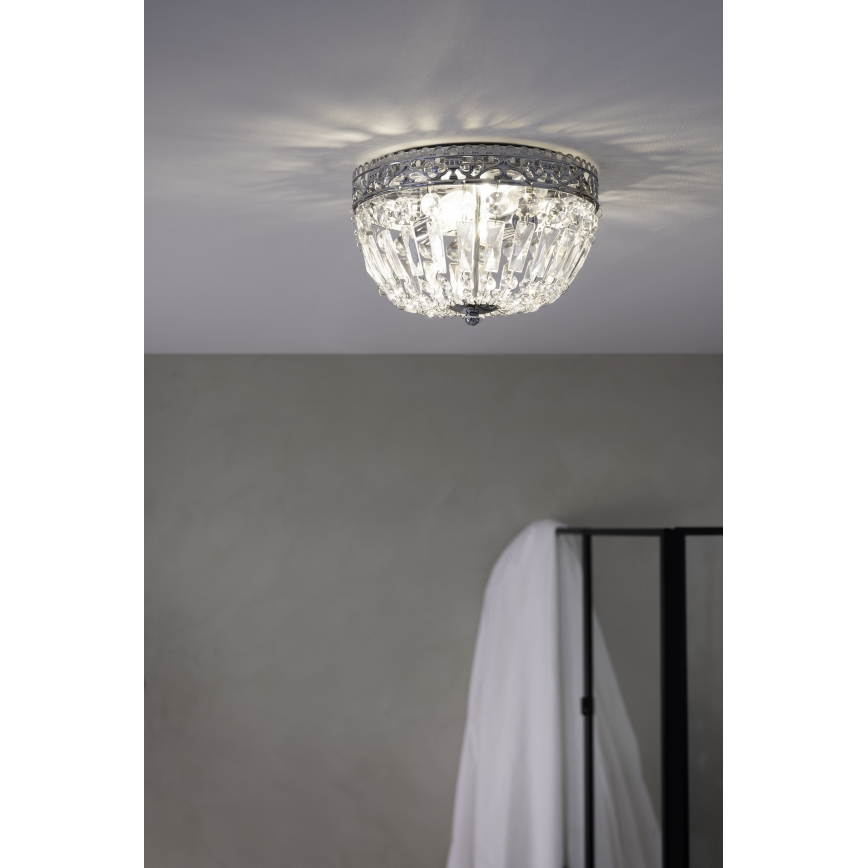Markslöjd 108599 - Kattovalo ETIENNE 2xE14/40W/230V kiiltävä kromi