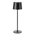 Markslöjd 108653 - LED Himmennettävä ladattava lamppu FIORE LED/2W/5V IP44 38 cm musta