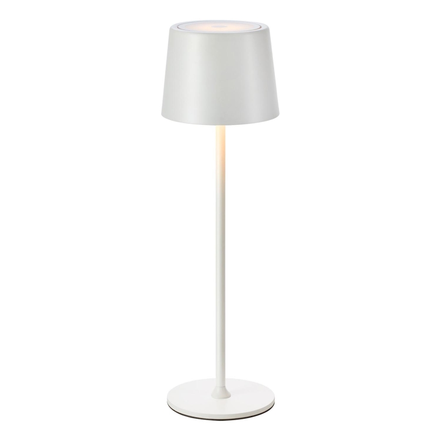 Markslöjd 108654 - LED Himmennettävä ladattava lamppu FIORE LED/2W/5V IP44 38 cm valkoinen