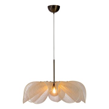 Markslöjd 108661 - Kattokruunu johdossa STYRKA 1xE27/40W/230V halkaisija 75 cm beige