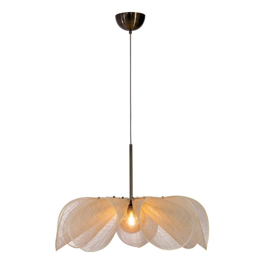 Markslöjd 108661 - Kattokruunu johdossa STYRKA 1xE27/40W/230V halkaisija 75 cm beige