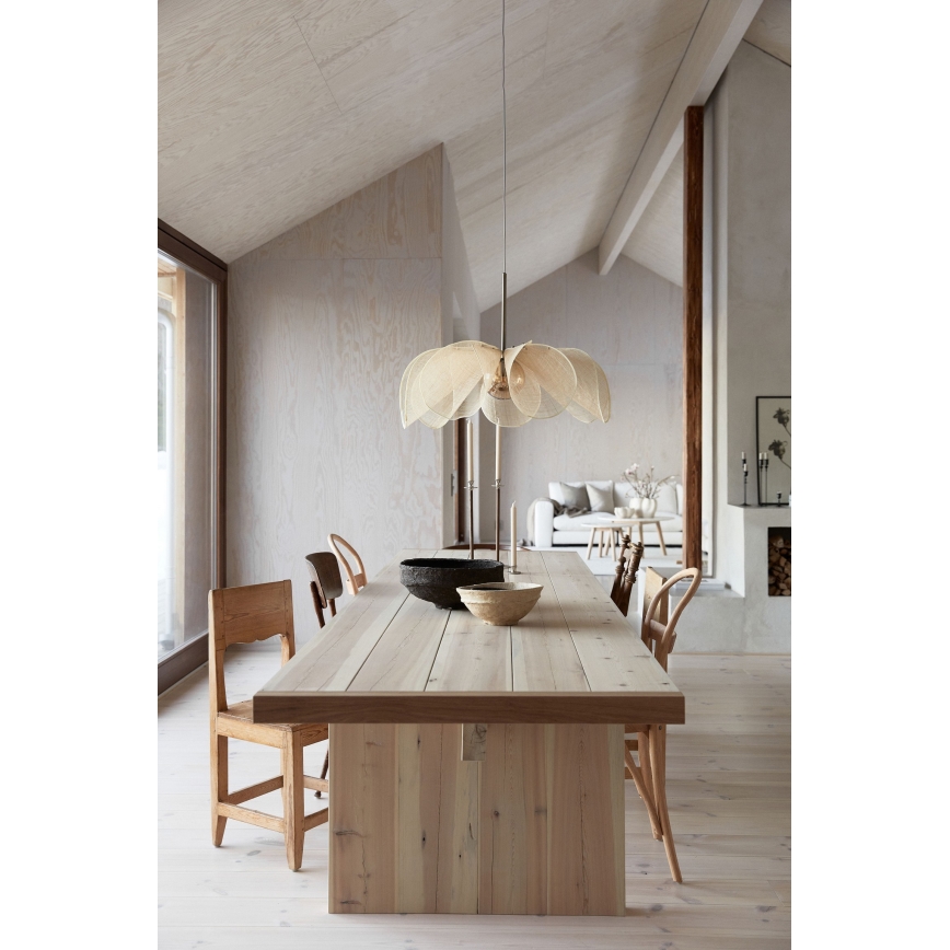 Markslöjd 108661 - Kattokruunu johdossa STYRKA 1xE27/40W/230V halkaisija 75 cm beige