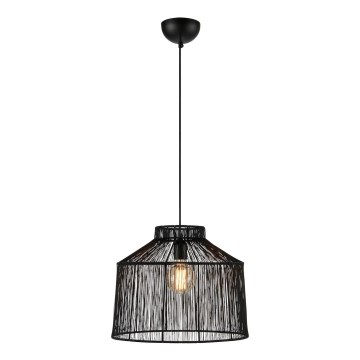 Markslöjd 108668 - Kattokruunu johdossa CAPANNA 1xE27/40W/230V musta