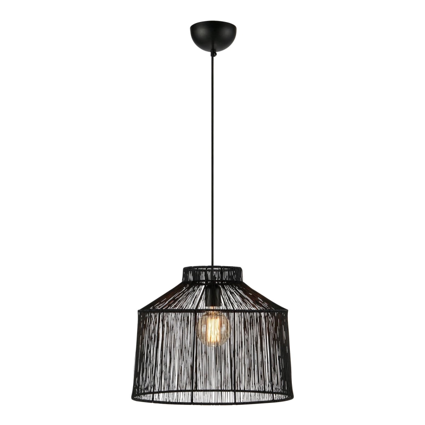 Markslöjd 108668 - Kattokruunu johdossa CAPANNA 1xE27/40W/230V musta