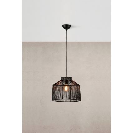 Markslöjd 108668 - Kattokruunu johdossa CAPANNA 1xE27/40W/230V musta