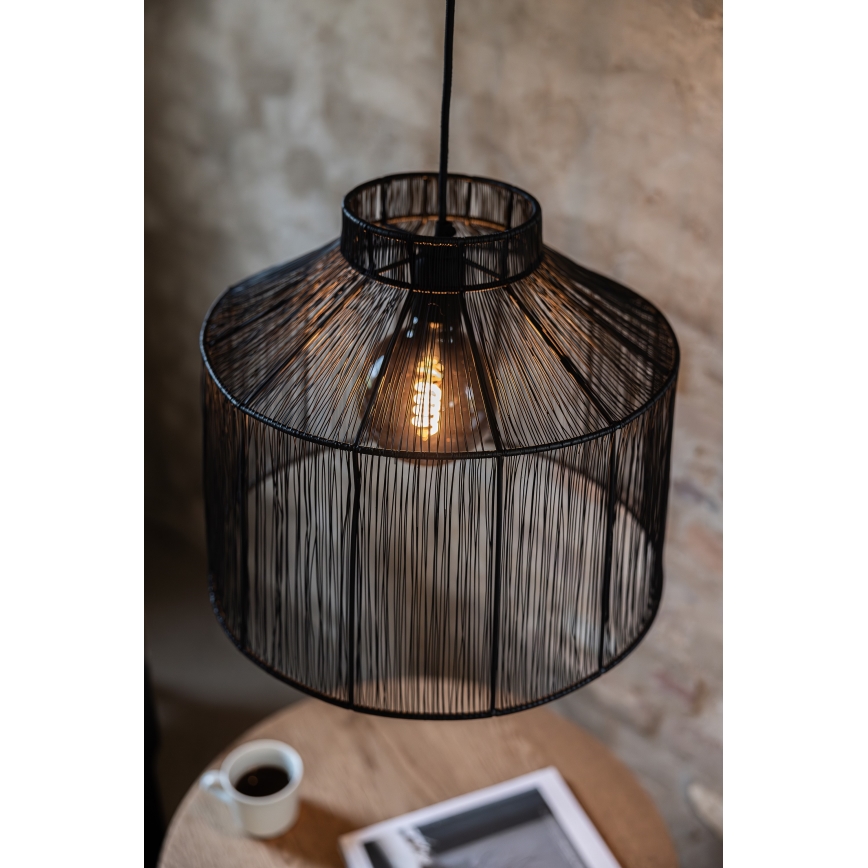 Markslöjd 108668 - Kattokruunu johdossa CAPANNA 1xE27/40W/230V musta