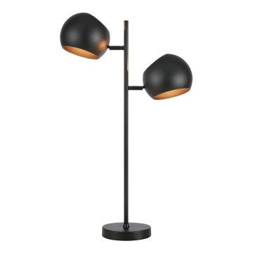 Markslöjd 108691 - Pöytävalaisin EDGAR 2xE14/40W/230V musta