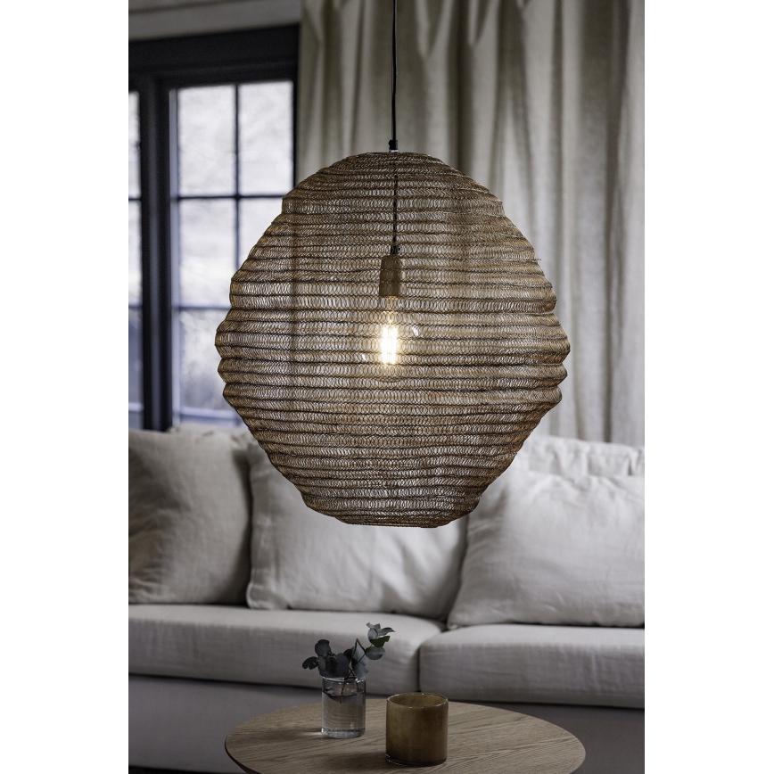 Markslöjd 108773 - Kattokruunu johdossa TAZZA 1xE27/40W/230V kulta