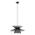 Markslöjd 108784 - Kattokruunu johdossa DUPLICI 1xE27/40W/230V musta/bambu