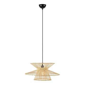 Markslöjd 108785 - Kattokruunu johdossa DUPLICI 1xE27/40W/230V beige/bambu