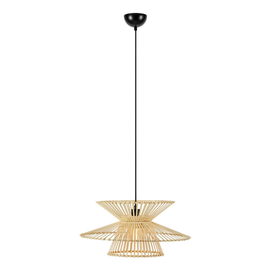 Markslöjd 108785 - Kattokruunu johdossa DUPLICI 1xE27/40W/230V beige/bambu