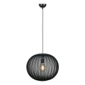 Markslöjd 108791 - Kattokruunu johdossa FORENCE 1xE27/40W/230V halkaisija 50 cm musta