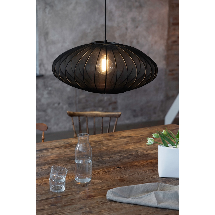 Markslöjd 108793 - Kattokruunu johdossa FORENCE 1xE27/40W/230V halkaisija 60 cm musta