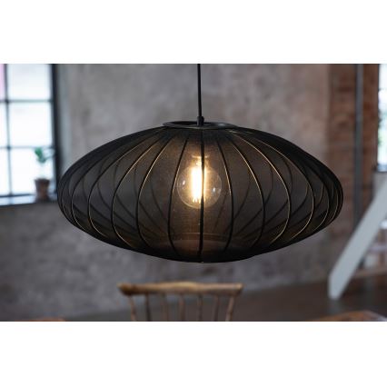 Markslöjd 108793 - Kattokruunu johdossa FORENCE 1xE27/40W/230V halkaisija 60 cm musta