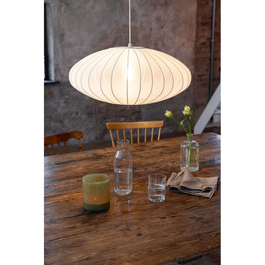 Markslöjd 108794 - Kattokruunu johdossa FORENCE 1xE27/40W/230V halkaisija 60 cm valkoinen
