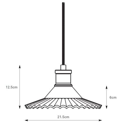 Markslöjd 108854 - Kattokruunu johdossa NOVIA 1xE27/40W/230V musta/savuinen