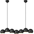Markslöjd 108860 - Kattokruunu johdossa CUPOLO 7xE14/40W/230V musta