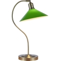 Markslöjd 108864 - Pöytävalaisin VELA 1xE27/40W/230V messinki/vihreä