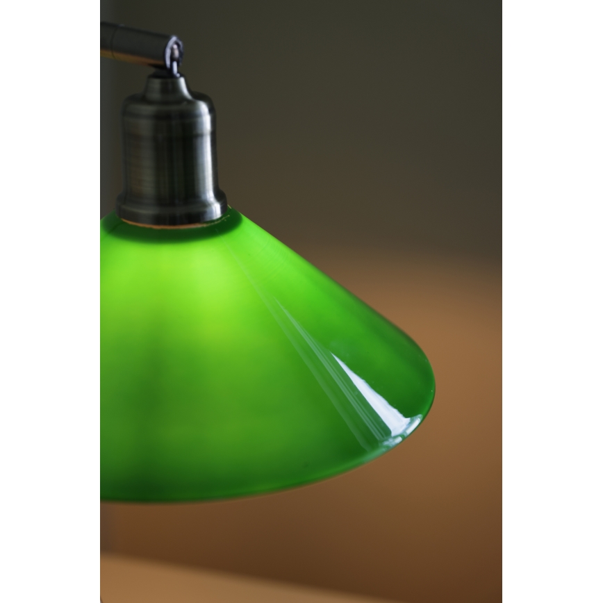Markslöjd 108864 - Pöytävalaisin VELA 1xE27/40W/230V messinki/vihreä