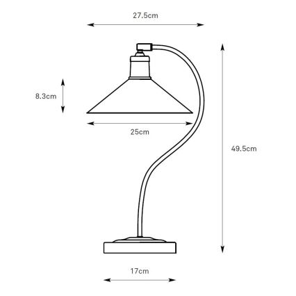 Markslöjd 108864 - Pöytävalaisin VELA 1xE27/40W/230V messinki/vihreä