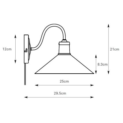 Markslöjd 108866 - Seinävalaisin VELA 1xE27/40W/230V messinki/vihreä