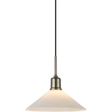 Markslöjd 108867 - Kattokruunu johdossa VELA 1xE27/40W/230V messinki/valkoinen
