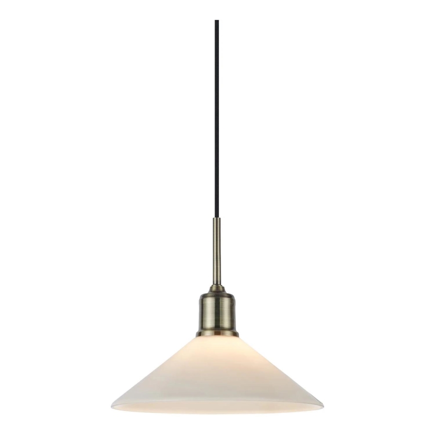 Markslöjd 108867 - Kattokruunu johdossa VELA 1xE27/40W/230V messinki/valkoinen