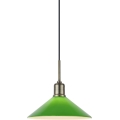 Markslöjd 108868 - Kattokruunu johdossa VELA 1xE27/40W/230V messinki/vihreä