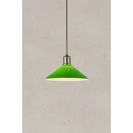 Markslöjd 108868 - Kattokruunu johdossa VELA 1xE27/40W/230V messinki/vihreä