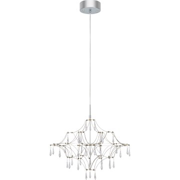 Markslöjd 108869 - LED Himmennettävä kristallikruunu narussa EFESOS LED/14W/230V halkaisija 60 cm