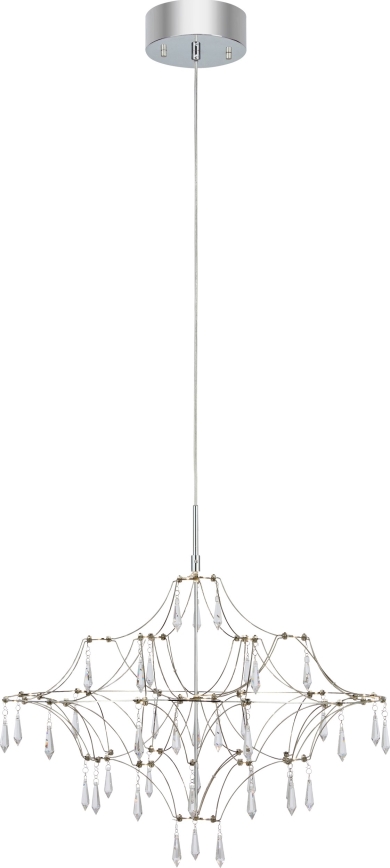 Markslöjd 108869 - LED Himmennettävä kristallikruunu narussa EFESOS LED/14W/230V halkaisija 60 cm