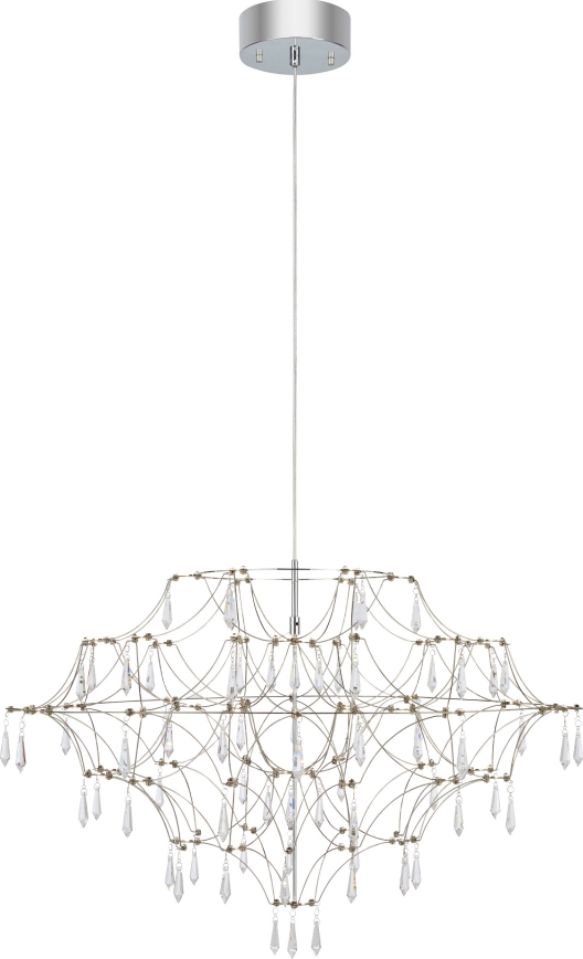 Markslöjd 108870 - LED Himmennettävä kristallikruunu narussa EFESOS LED/25W/230V halkaisija 80 cm