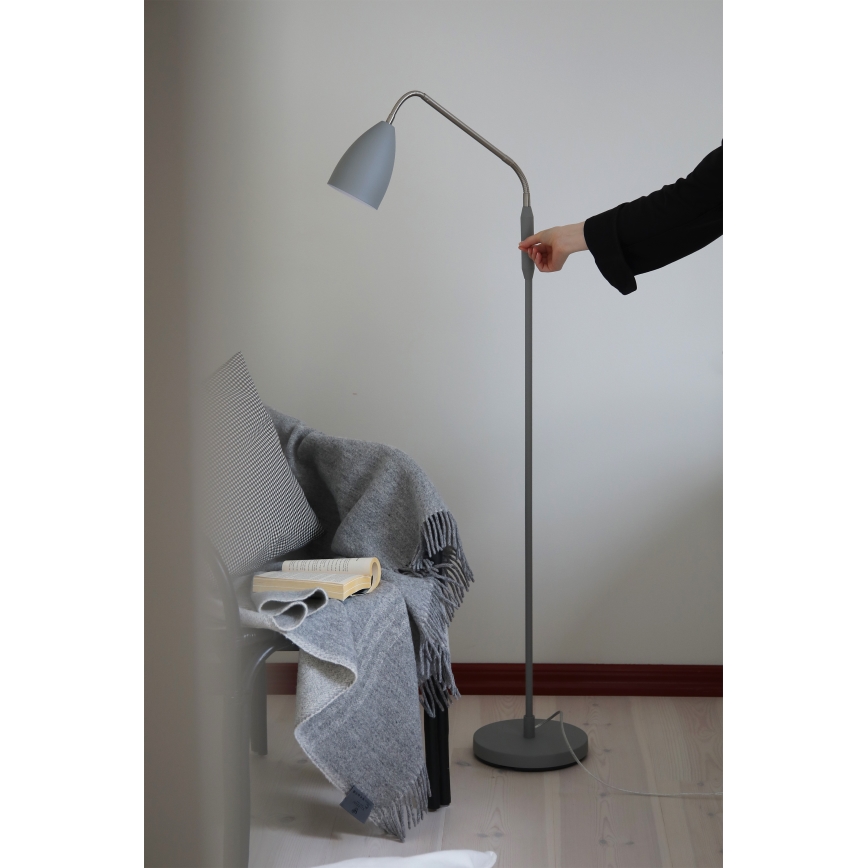 Markslöjd 108888 - LED himmennettävä lattiavalaisin PATRO LED/4,9W/230V CRI 90 harmaa