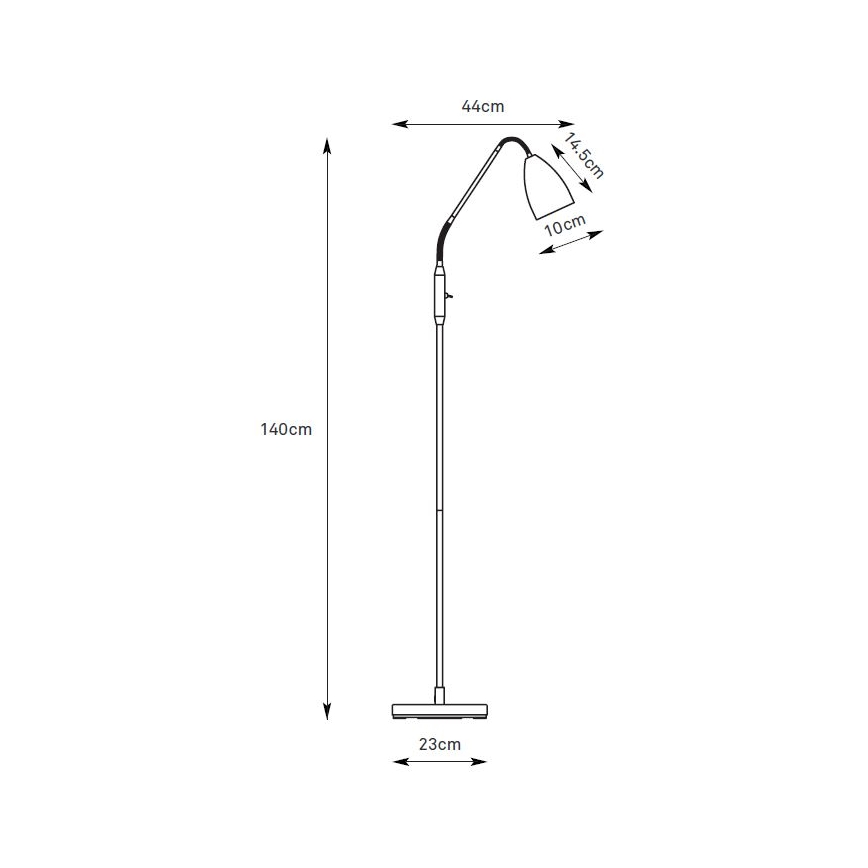 Markslöjd 108888 - LED himmennettävä lattiavalaisin PATRO LED/4,9W/230V CRI 90 harmaa