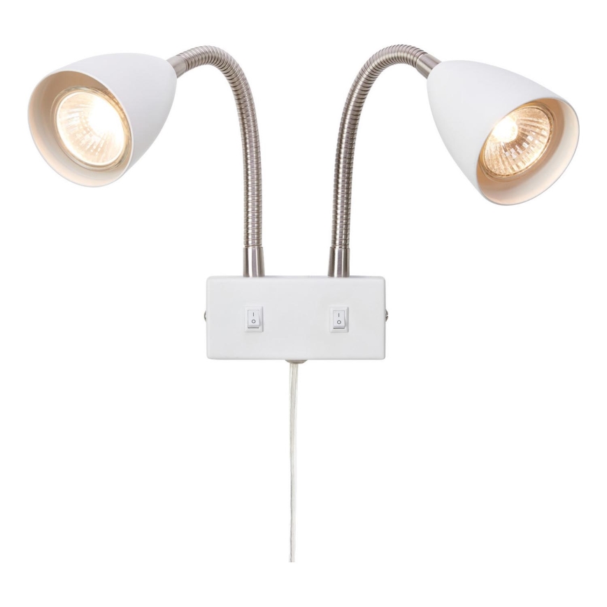 Markslöjd 108900 - CIRO-seinäspotti 2x GU10/7W/230V, valkoinen