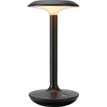 Markslöjd 108918 - LED Himmennettävä ulko ladattava pöytävalaisin PETIT LED/2W/1800 mAh 2200/2700/3000K IP44 musta