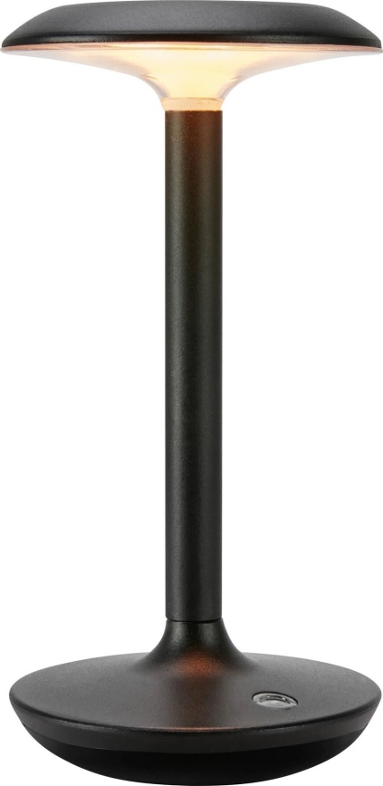 Markslöjd 108918 - LED Himmennettävä ulko ladattava pöytävalaisin PETIT LED/2W/1800 mAh 2200/2700/3000K IP44 musta