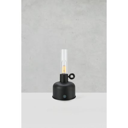 Markslöjd 108919 - LED Himmennettävä ulko ladattava pöytävalaisin ASTRID LED/2W/1200 mAh IP44 musta
