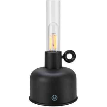 Markslöjd 108919 - LED Himmennettävä ulko ladattava pöytävalaisin ASTRID LED/2W/1200 mAh IP44 musta
