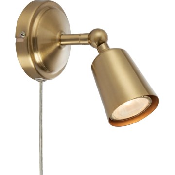 Markslöjd 108978 - Seinäspotti TINY 1xGU10/7W/230V messinki