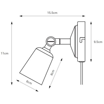 Markslöjd 108979 - Seinään kiinnitettävä kohdevalaisin TINY 1xGU10/7W/230V kiiltävä kromi