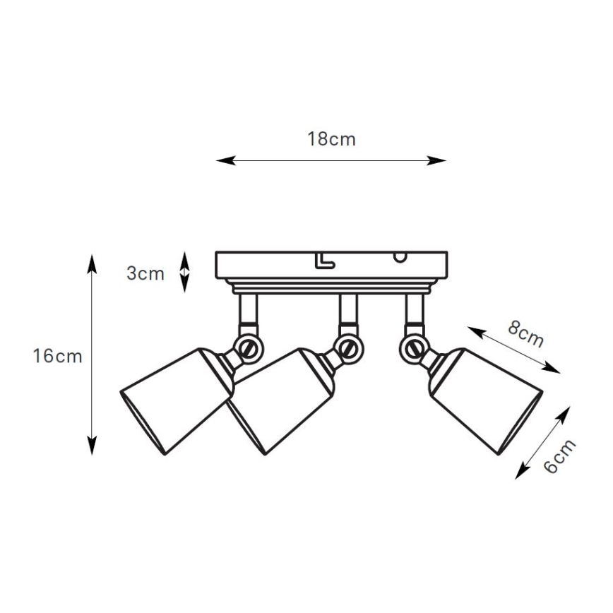 Markslöjd 108981 - TINY kohdevalaisin 3xGU10/7W/230V kiiltävä kromi