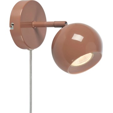 Markslöjd 108984 - Seinään asennettava kohdevalaisin POP 1xGU10/7W/230V ruskea