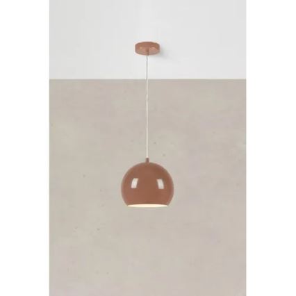Markslöjd 108990 - Riippuvalaisin vaijerilla POP 1xGU10/7W/230V halkaisija 20 cm ruskea