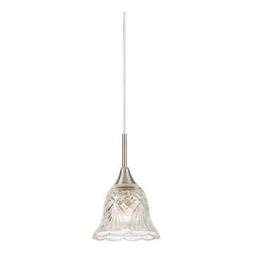 Markslöjd 109012 - LUNA riippuvalaisin vaijerilla 1xE14/40W/230V mattakromi