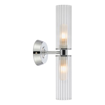Markslöjd 109027 - Kylpyhuoneen seinävalaisin RIMINI 2xG9/20W/230V IP44 kiiltävä kromi